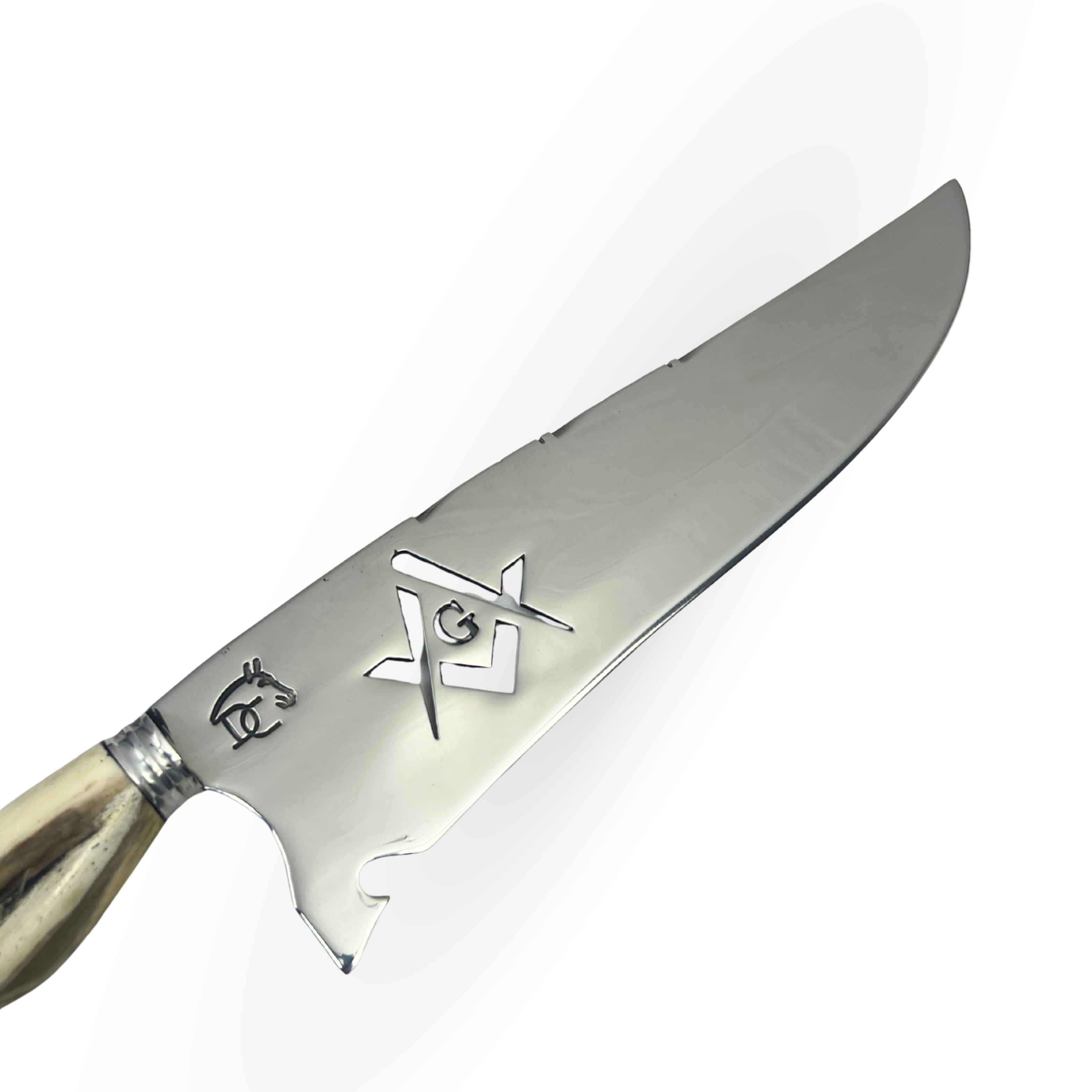 Faca Picanheira 10” Maçonaria - Cabo Osso e Resina