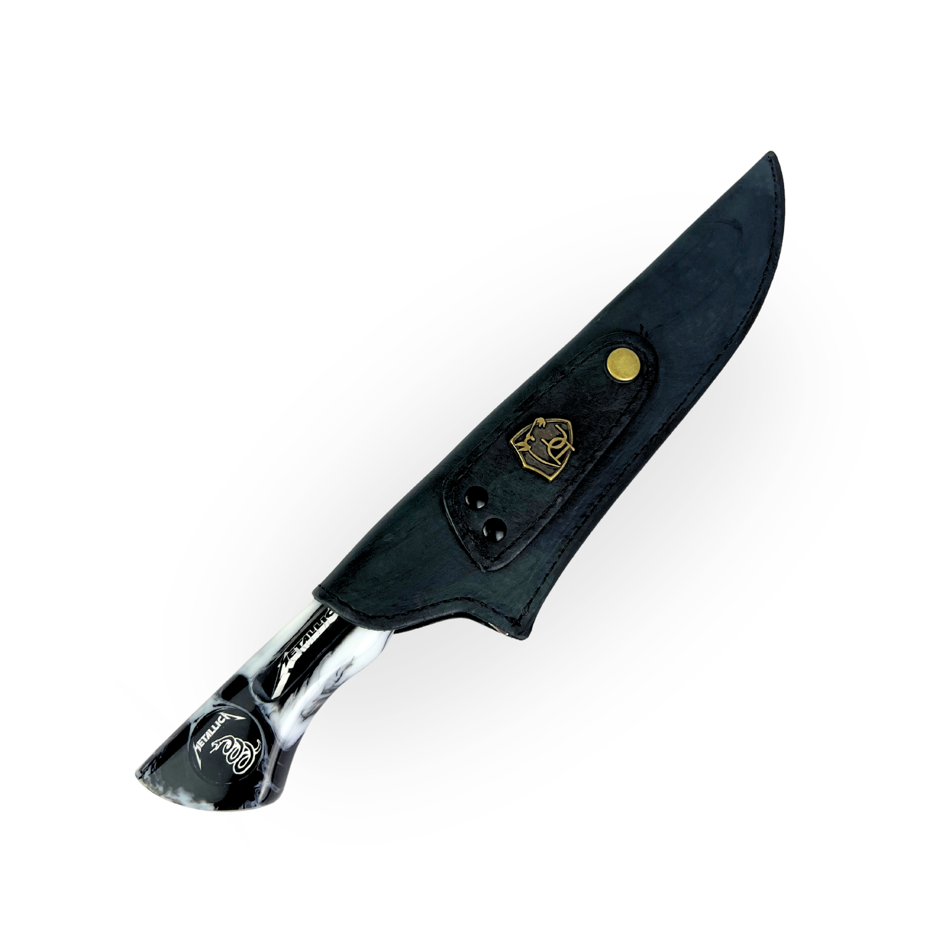 Kit Metallica - Faca 8" + Tábua Personalizada