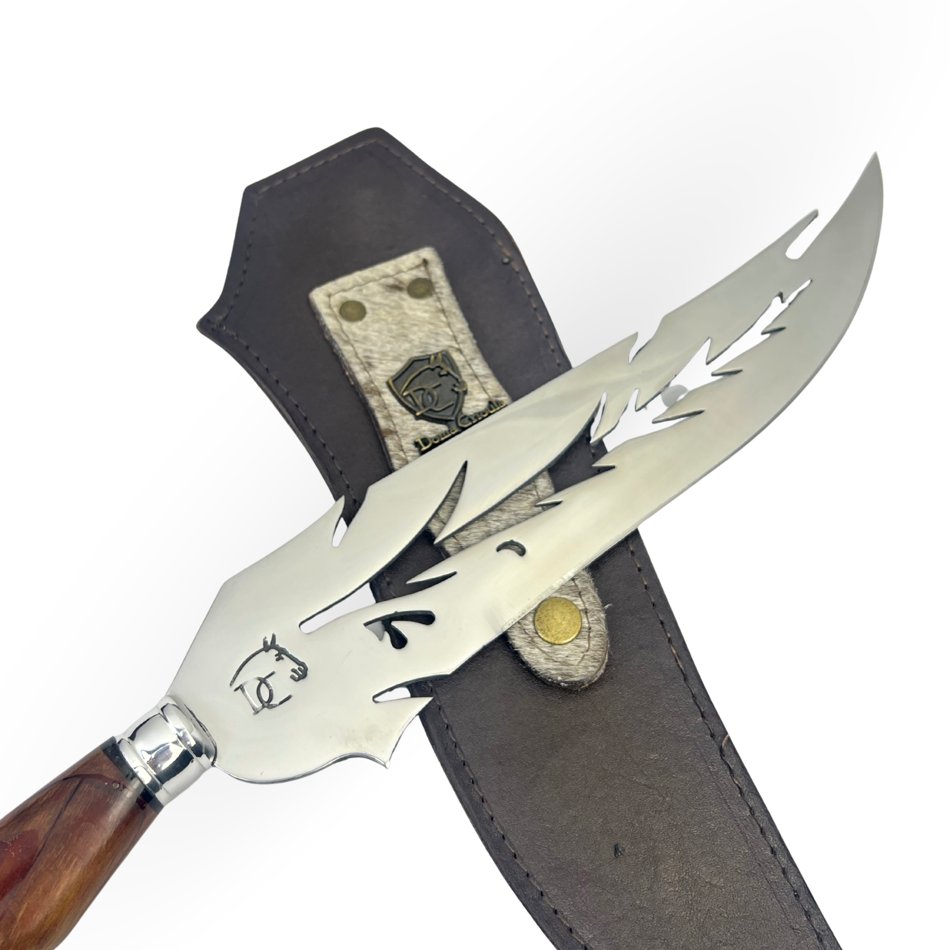 Faca Artesanal 11" - Lâmina Folha Vazada