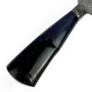 Faca Artesanal Damasco 39cm - Cabo Resina Azul - Peça Exclusiva