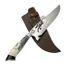 Faca Artesanal para Churrasco 8" Tema Cavalo - Cutelaria Gaúcha Tradição Campeira