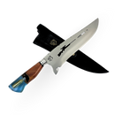 Faca Artesanal para Churrasco 10" Cabo Decorativo - Cutelaria Gaúcha Aço Inox Premium