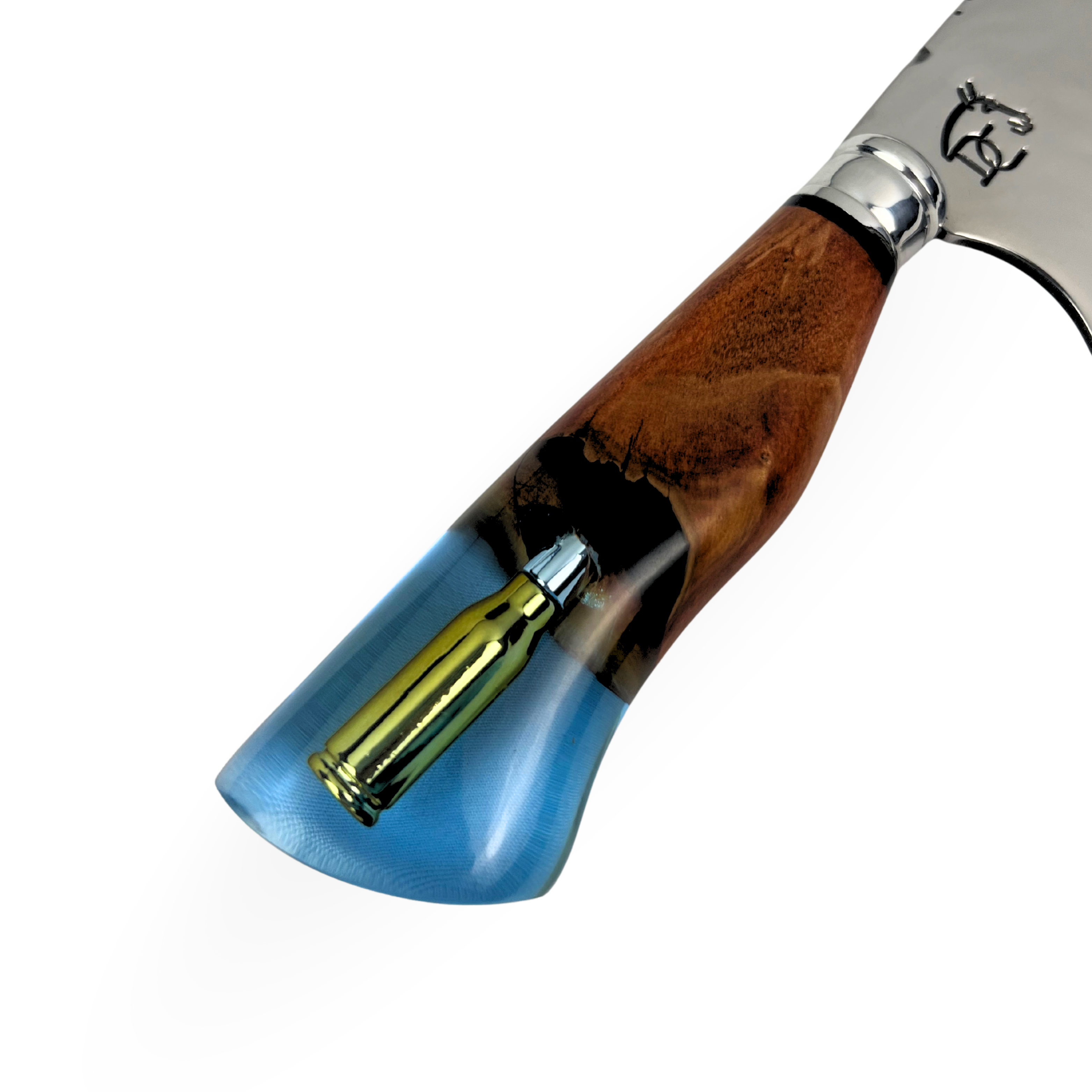 Faca Artesanal para Churrasco 10" Cabo Decorativo - Cutelaria Gaúcha Aço Inox Premium