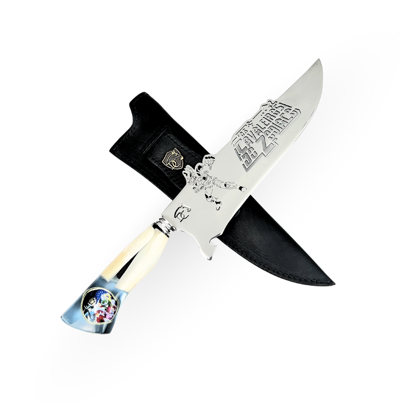 Picanheira Cavaleiros do Zodíaco 10" - Cabo Osso Bovino e Resina