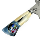 Picanheira Cavaleiros do Zodíaco 10" - Cabo Osso Bovino e Resina