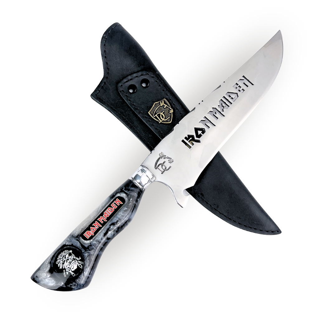 Kit Iron Maiden - Faca 8" + Tábua Personalizada