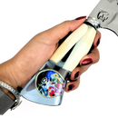 Picanheira Cavaleiros do Zodíaco 10" - Cabo Osso Bovino e Resina