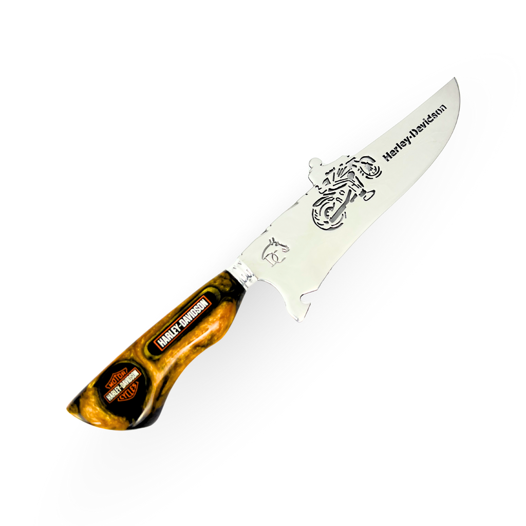 Kit Harley-Davidson - Faca 8" + Tábua Personalizada