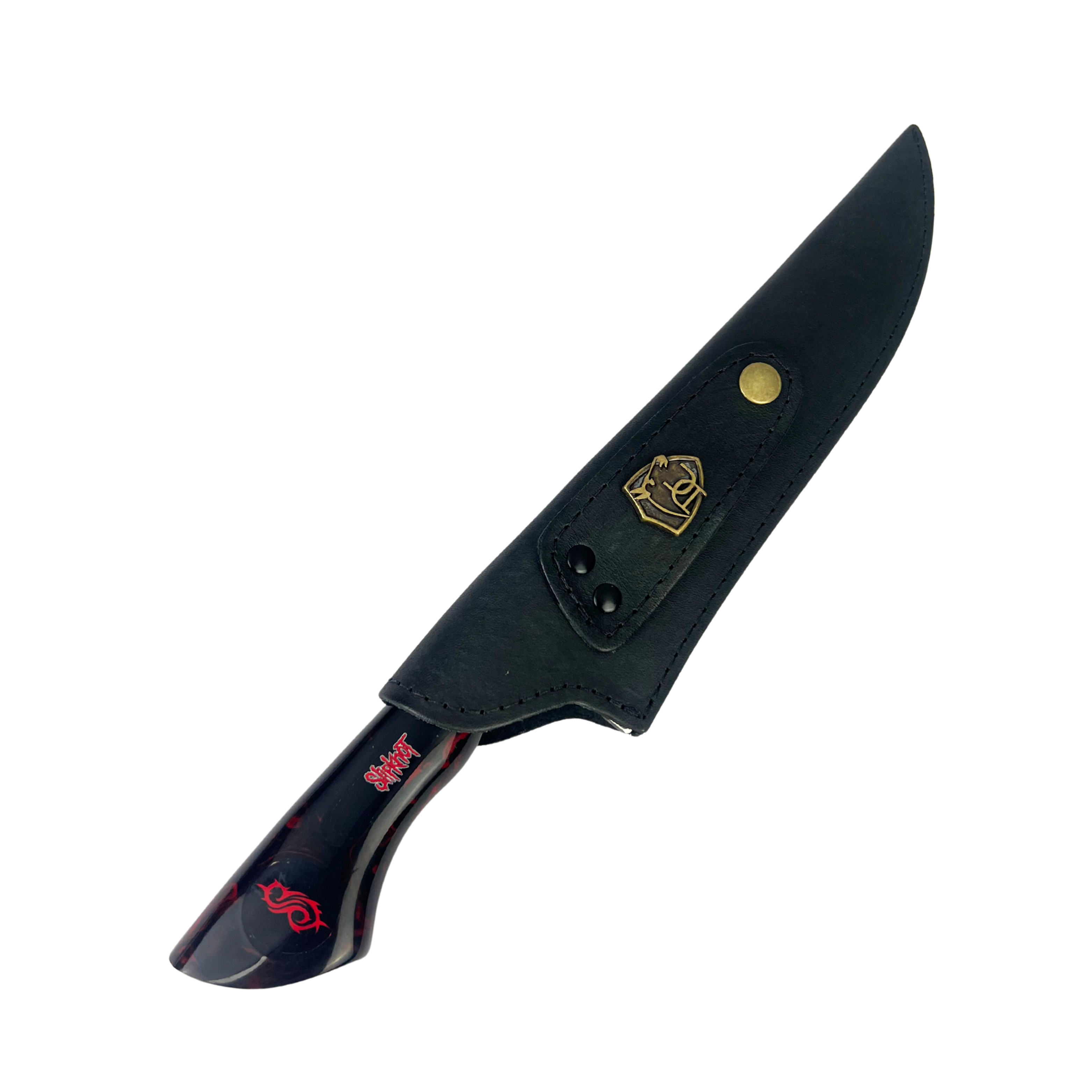 Faca Slipknot 8 Polegadas | Lâmina Vazada Temática | Cabo Resina