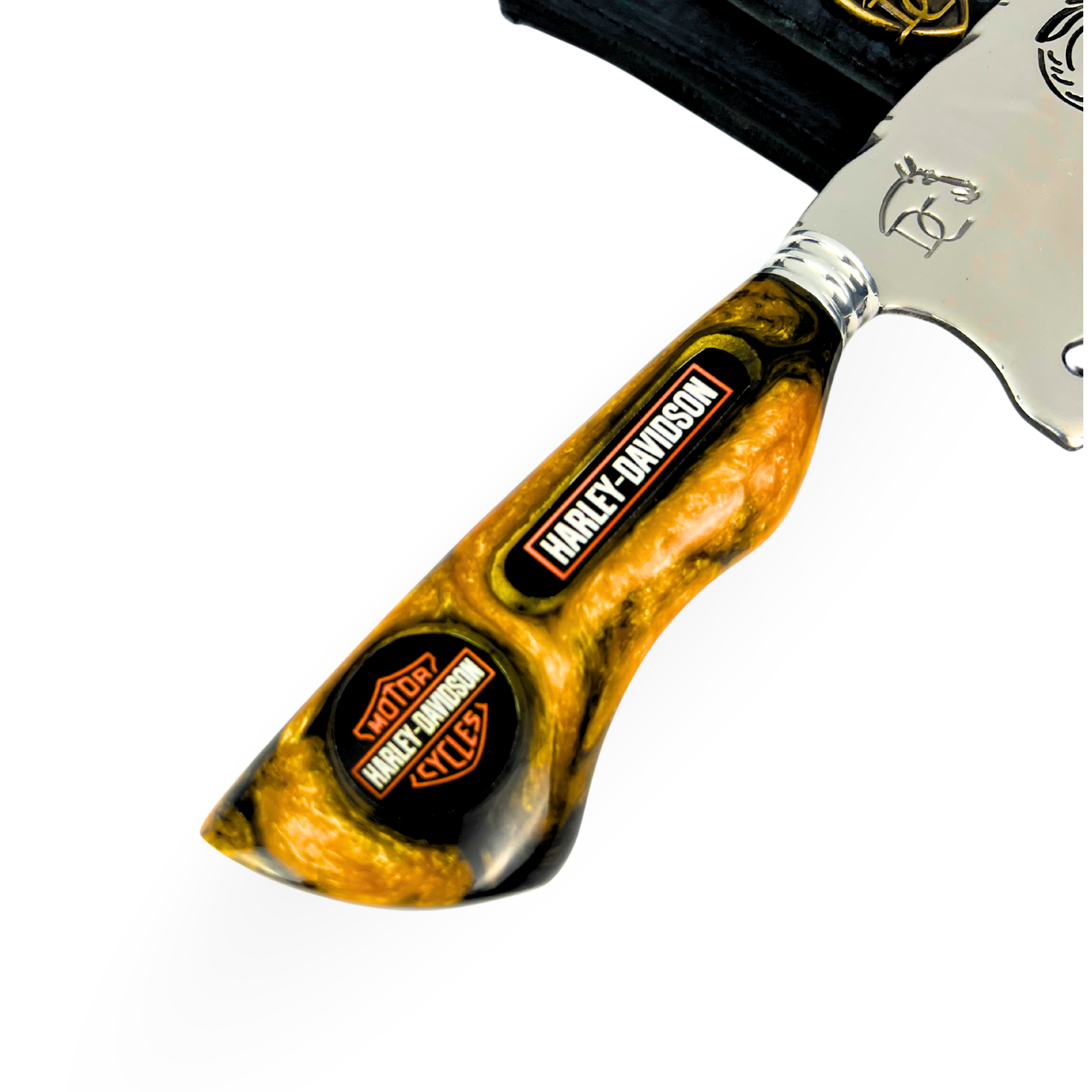 Kit Harley-Davidson - Faca 8" + Tábua Personalizada