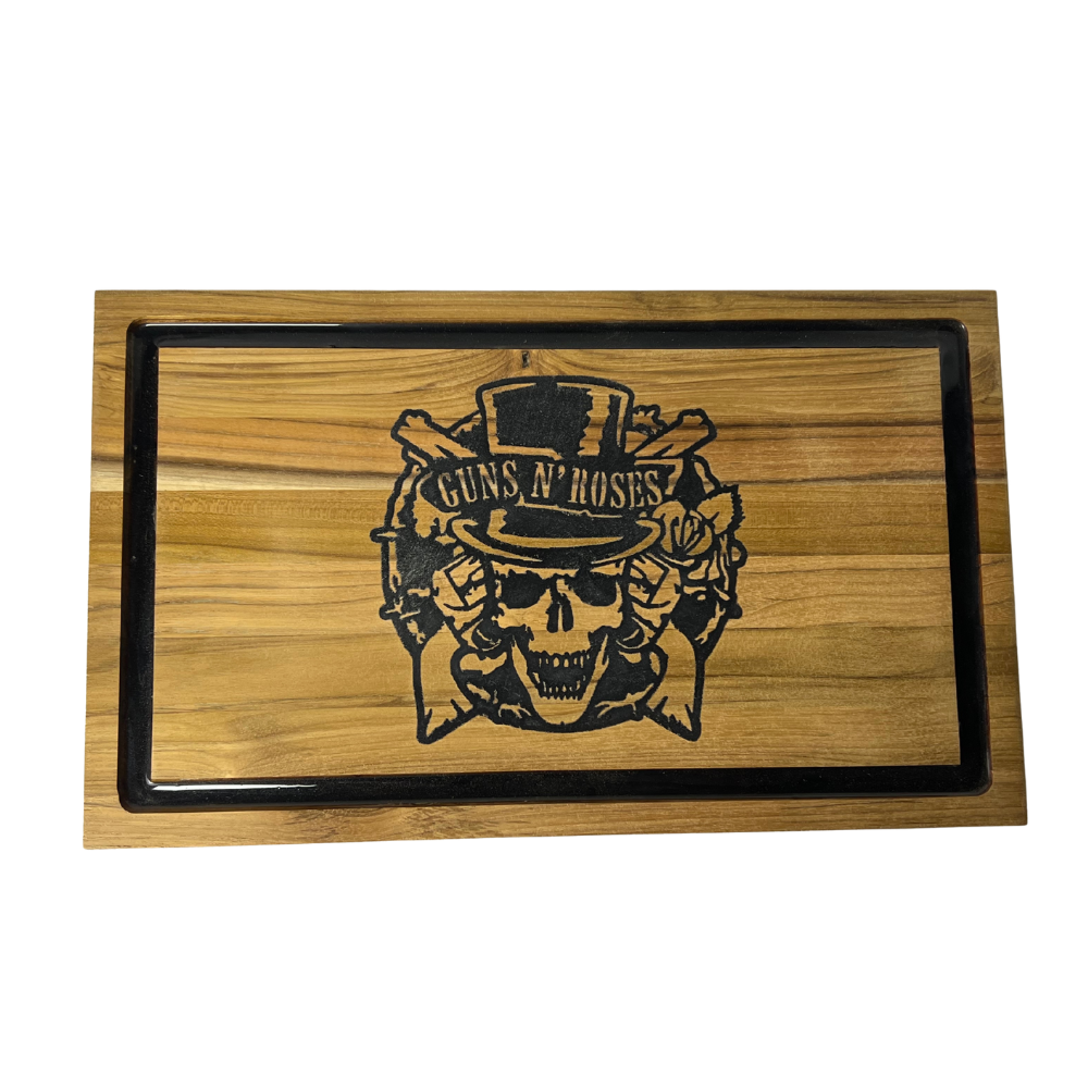 Tábua de Madeira Personalizada Guns N' Roses - 45,5cm x 27cm