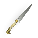 Faca Campeira Artesanal 9" - Cabo Osso Bovino e Latão com Águia