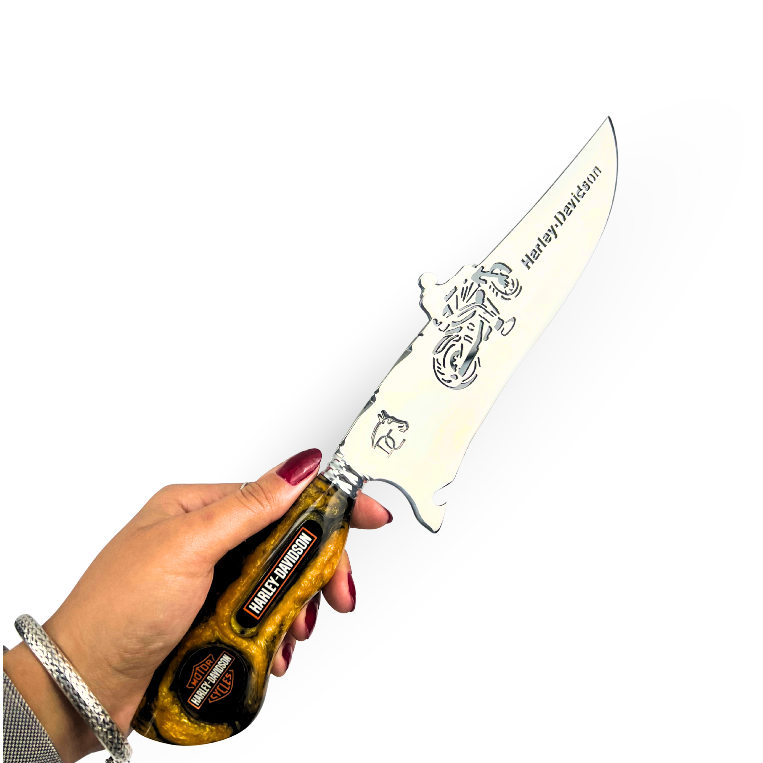 Kit Harley-Davidson - Faca 8" + Tábua Personalizada