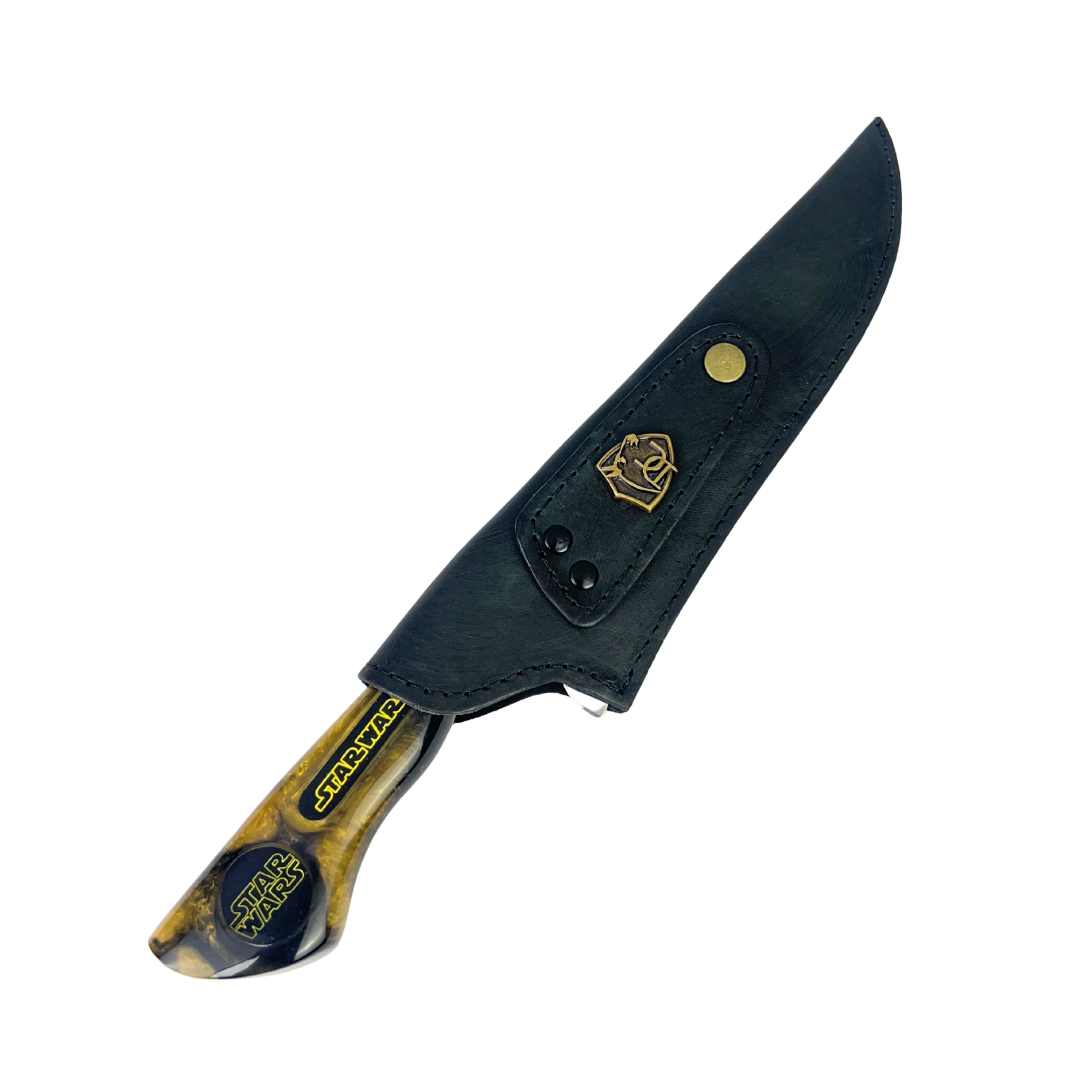 Faca Star Wars 8 Polegadas | Lâmina Vazada Galáxia | Cabo Resina