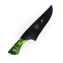 Picanheira Ayrton Senna 8 Polegadas - Cabo Resina + Bainha Couro + Caixinha Presente