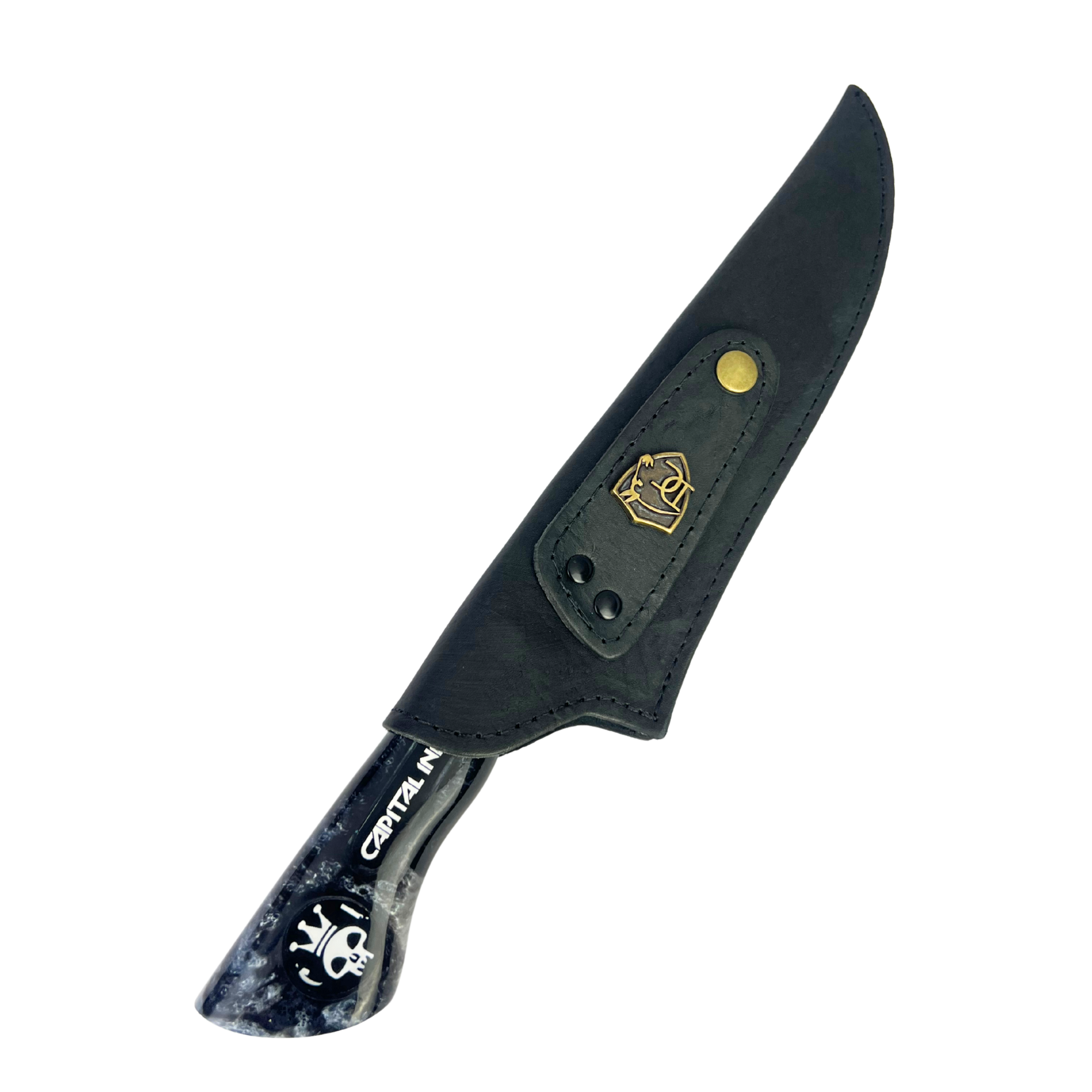 Faca Capital Inicial 8 Polegadas | Lâmina Vazada Rock BR | Cabo Resina