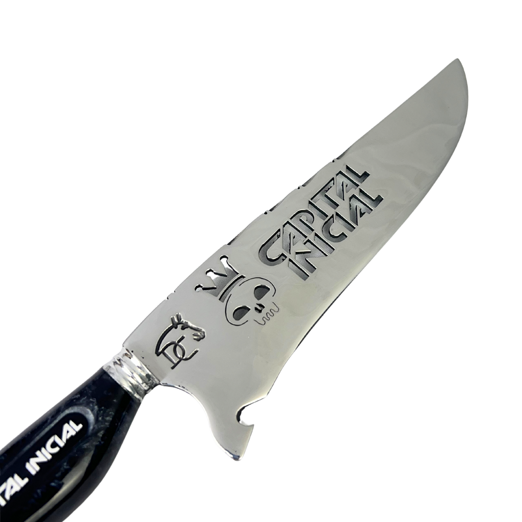 Faca Capital Inicial 8 Polegadas | Lâmina Vazada Rock BR | Cabo Resina