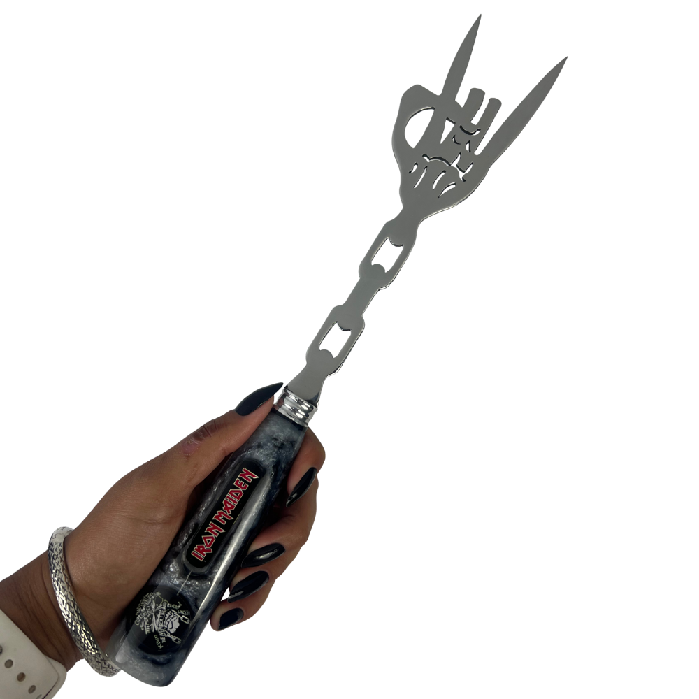 Garfo Trinchante Iron Maiden - Cabo Resina Personalizado