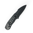 Canivete Tático 15cm - Cabo de Madeira Natural