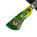 Picanheira Ayrton Senna 8 Polegadas - Cabo Resina + Bainha Couro + Caixinha Presente