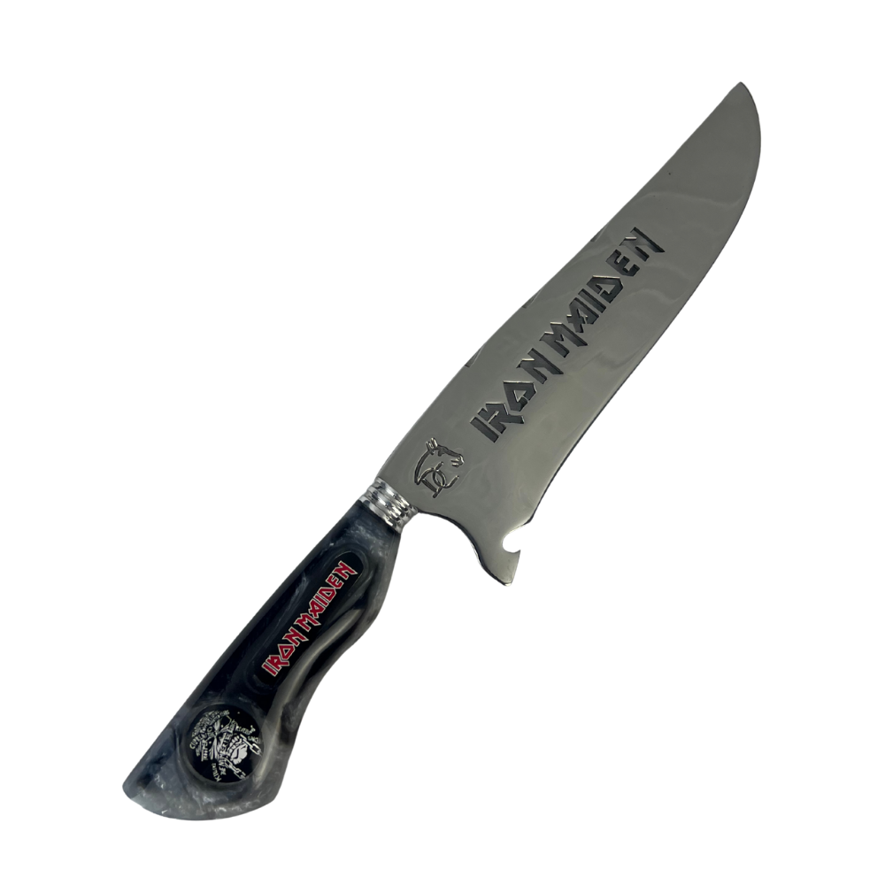 Kit Faca e Garfo Iron Maiden - Cabo Resina Personalizado