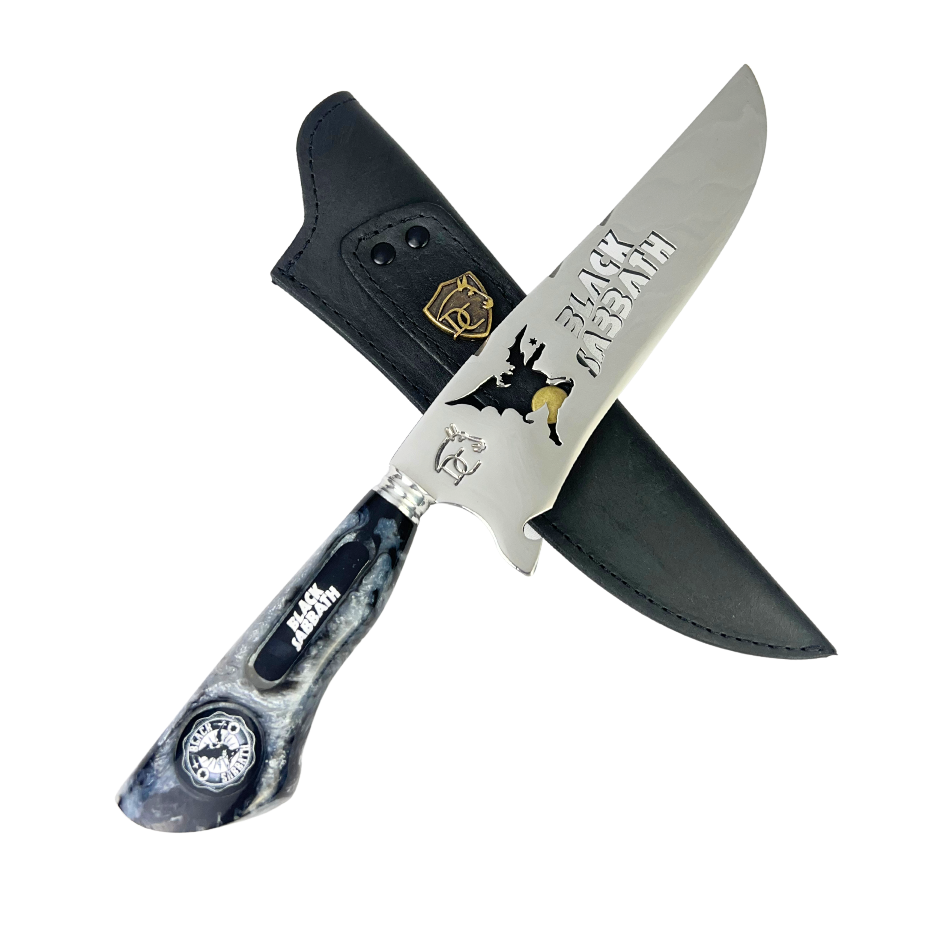 Kit Black Sabbath - Faca 8" + Tábua Personalizada
