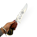 Picanheira Milionario Jose rico 8 Polegadas - Cabo Personalizado - Edição Especial Sertanejo Raiz