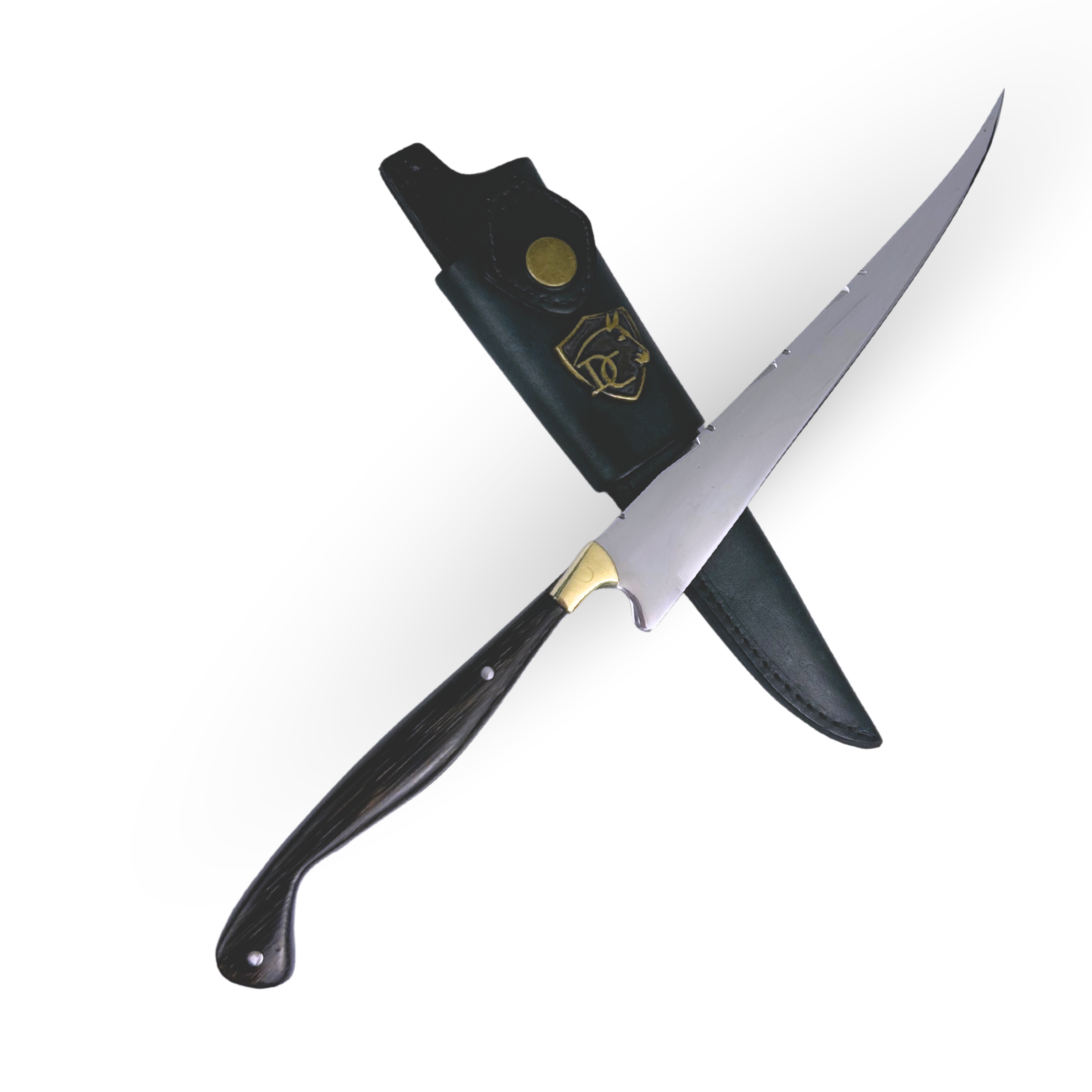 Faca Fileteira Aço Inox 420C 7 Polegadas - Cabo Full Tang Madeira Tucumã