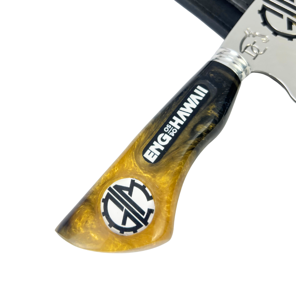 Faca Engenheiros do Hawaii 8 Polegadas | Lâmina Vazada Rock BR | Cabo Resina