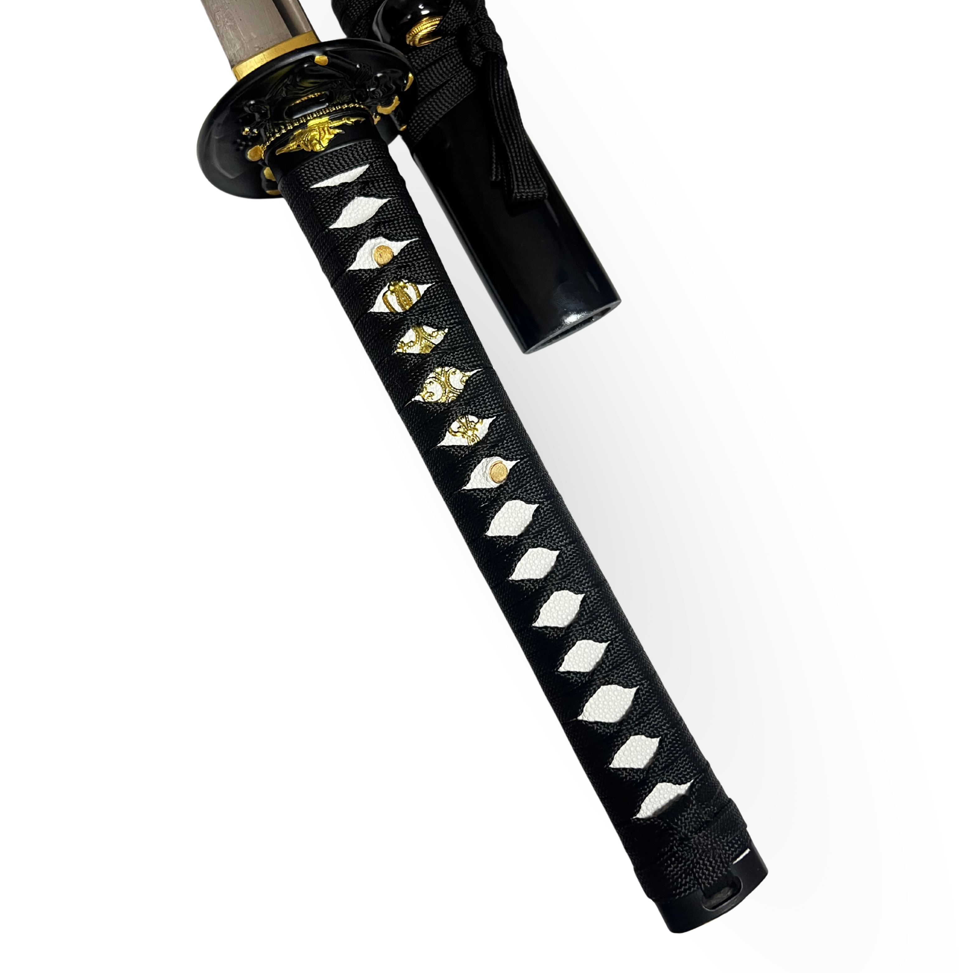Katana 29" - Cabo Tradicional Tsuka-Ito Preto com Detalhes Dourados