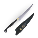 Faca Fileteira Aço Inox 420C 7 Polegadas - Cabo Full Tang Madeira Tucumã