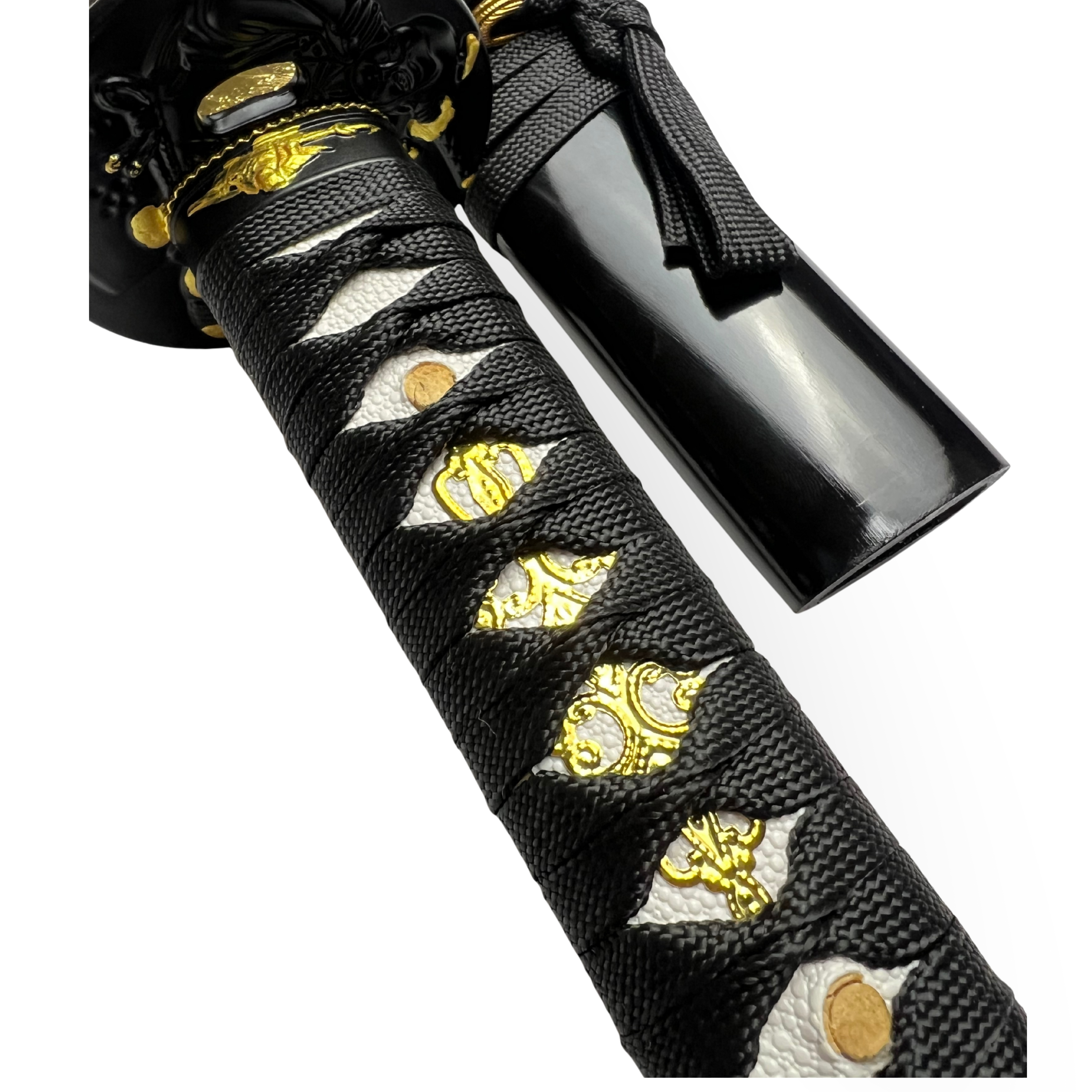 Katana 29" - Cabo Tradicional Tsuka-Ito Preto com Detalhes Dourados