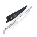 Faca Fileteira Aço Inox 420C 7 Polegadas - Cabo Full Tang Osso Bovino