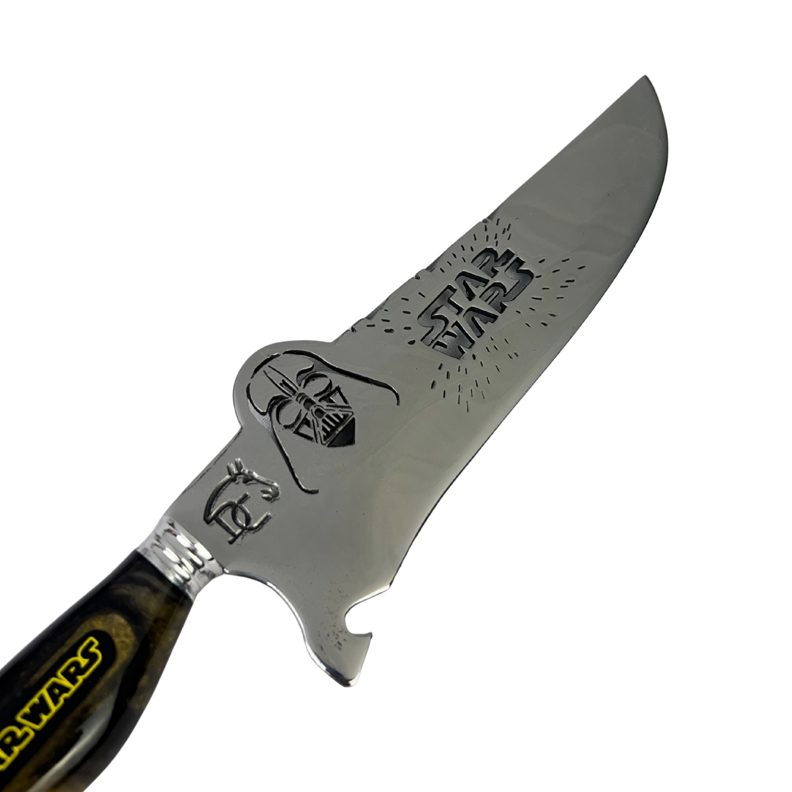 Faca Star Wars 8 Polegadas Darth Vader | Lâmina Vazada | Cabo Resina