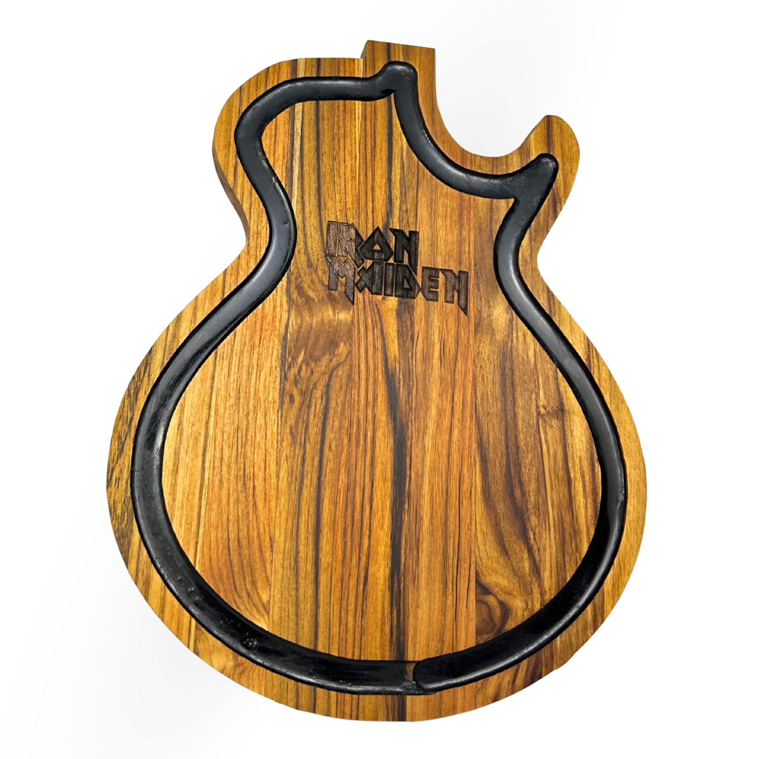 Tábua de Corte Artesanal Personalizada Iron Maiden - Madeira Nobre