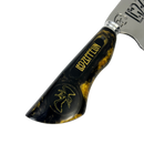 Faca Picanheira 8" Led Zeppelin - Cabo Resina Preta e Dourada