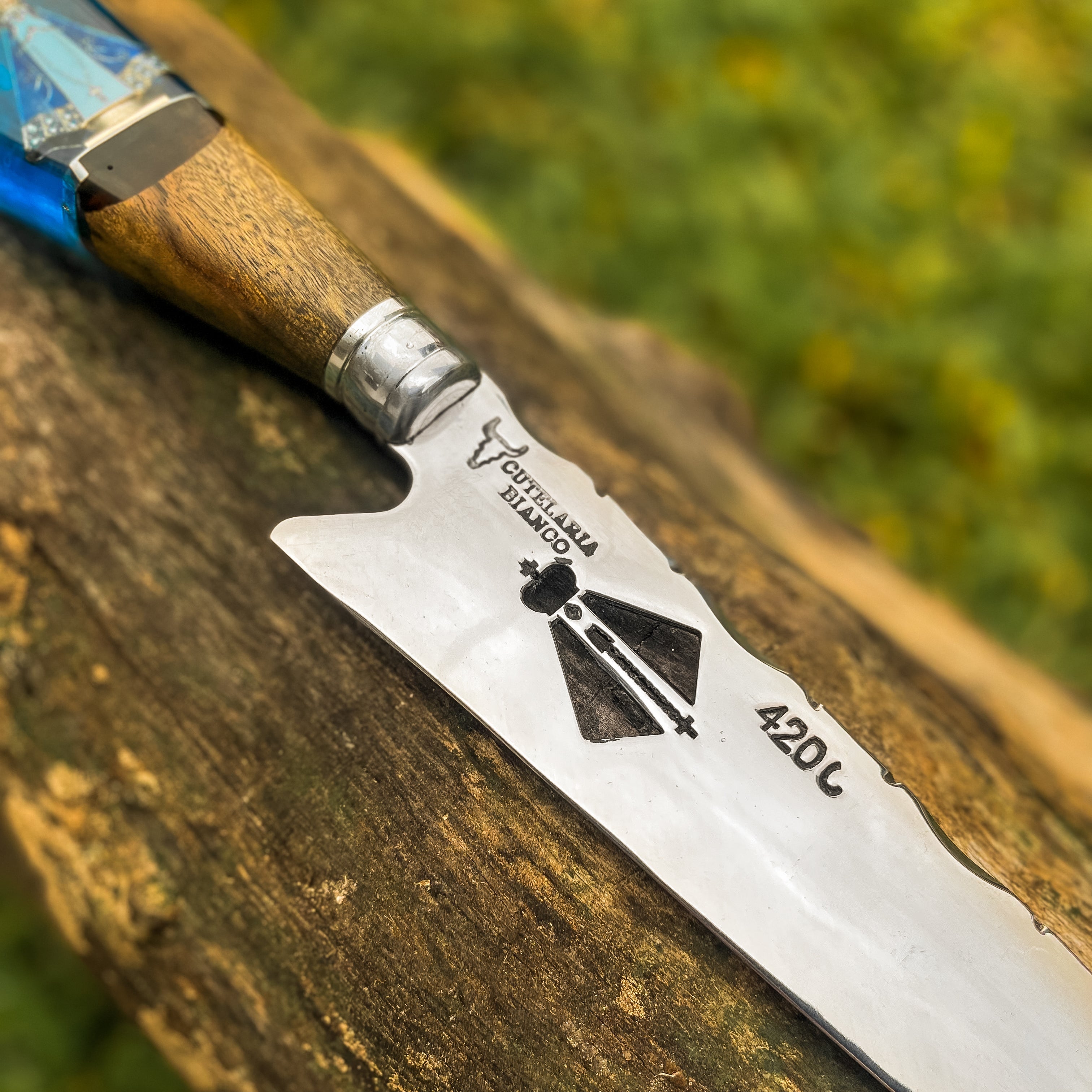 Faca Artesanal Personalizada p/ Churrasco Padroeira 10” – Edição Especial Colecionador