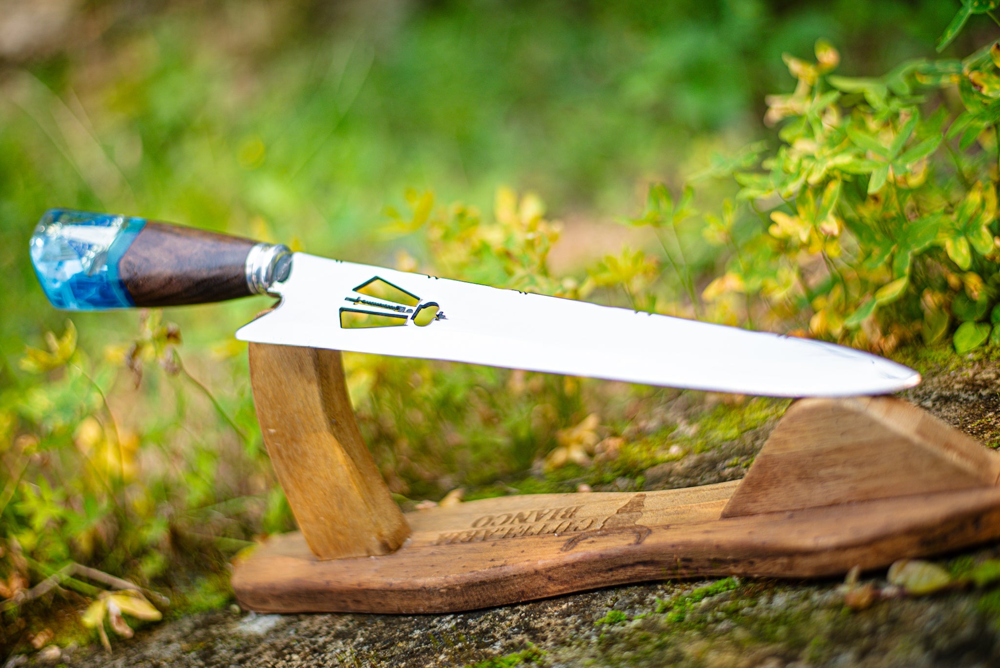 Faca Artesanal Personalizada p/ Churrasco Padroeira 10” – Edição Especial Colecionador