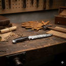 Faca San Mai Forjada à Mão 13 Polegadas - Cabo Full Tang Resina - 100% Artesanal