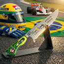 Picanheira Ayrton Senna 8 Polegadas - Cabo Resina + Bainha Couro + Caixinha Presente