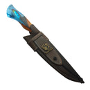 Faca Artesanal para Churrasco 8" Lâmina Vazada - Quem Pesca Vive Mais