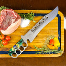 Faca com Soco Inglês 12 Polegadas - Cabo Bandeira do Brasil em Resina