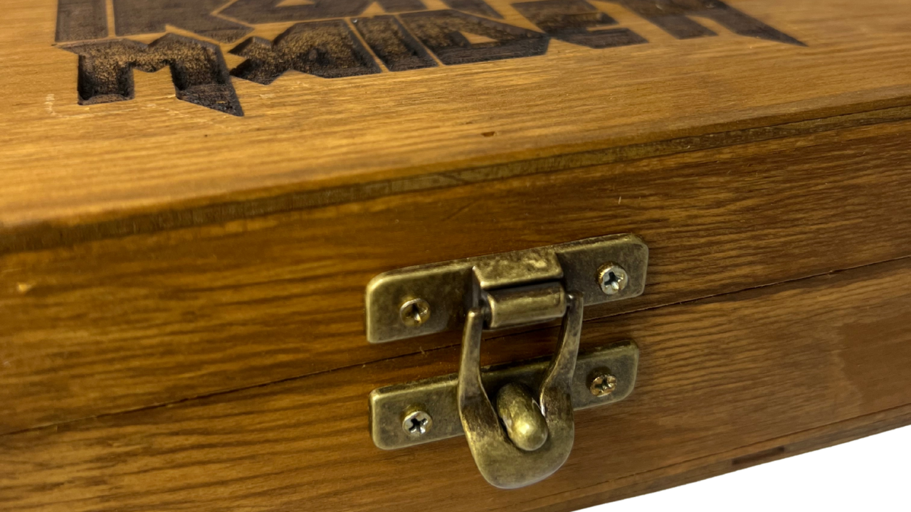 Caixinha de Madeira Personalizável para Facas - 37x10x6,5cm - Veludo Interno