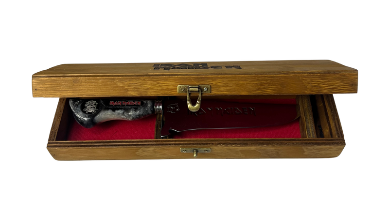 Caixinha de Madeira Personalizável para Facas - 37x10x6,5cm - Veludo Interno