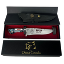 Faca Elvis Presley 8" - Cabo Resina Personalizado - Edição Especial Rock