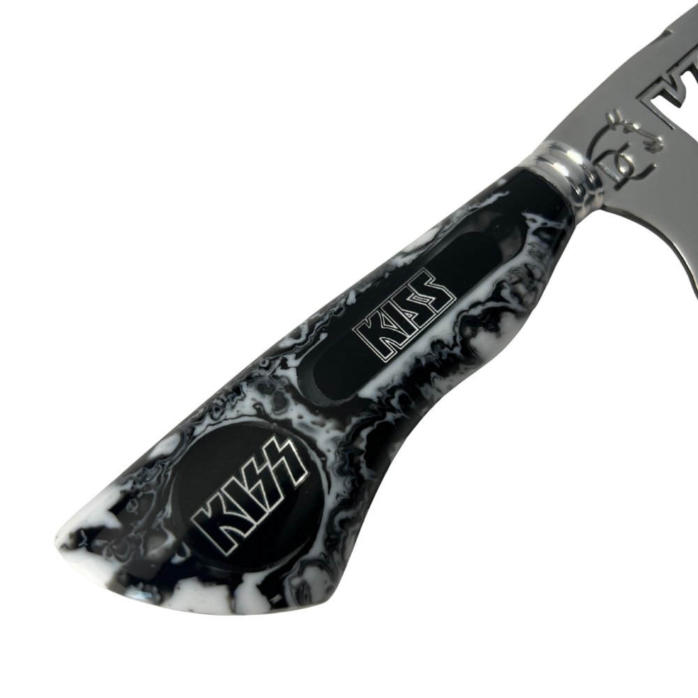 Faca KISS 8" - Cabo Resina Personalizado - Edição Especial Rock