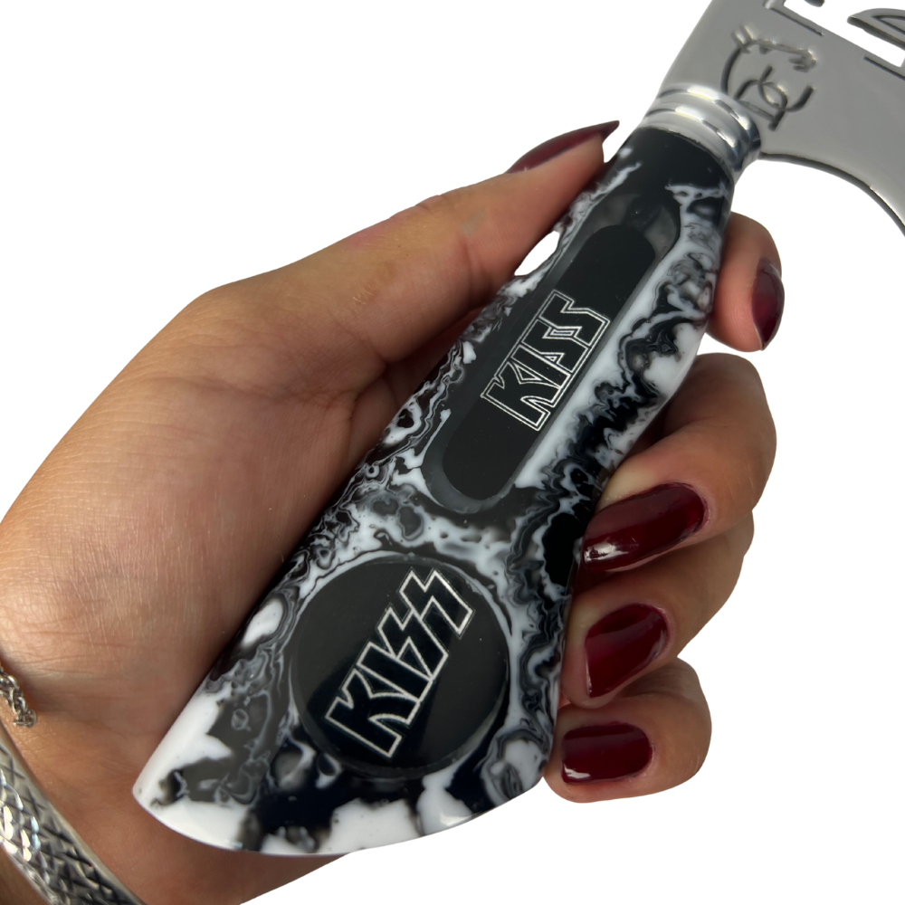 Faca KISS 8" - Cabo Resina Personalizado - Edição Especial Rock