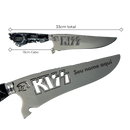 Faca KISS 8" - Cabo Resina Personalizado - Edição Especial Rock