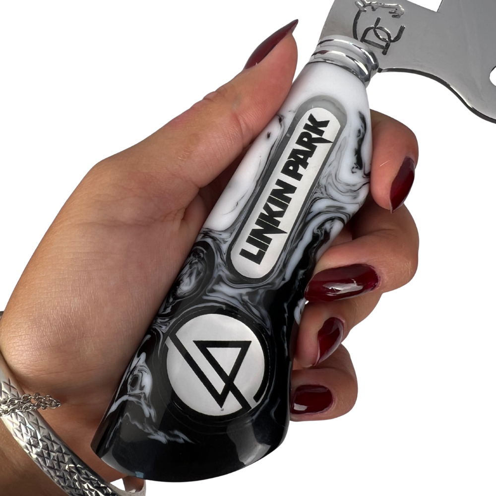 Faca Linkin Park 8" - Cabo Resina Personalizado - Edição Especial Rock