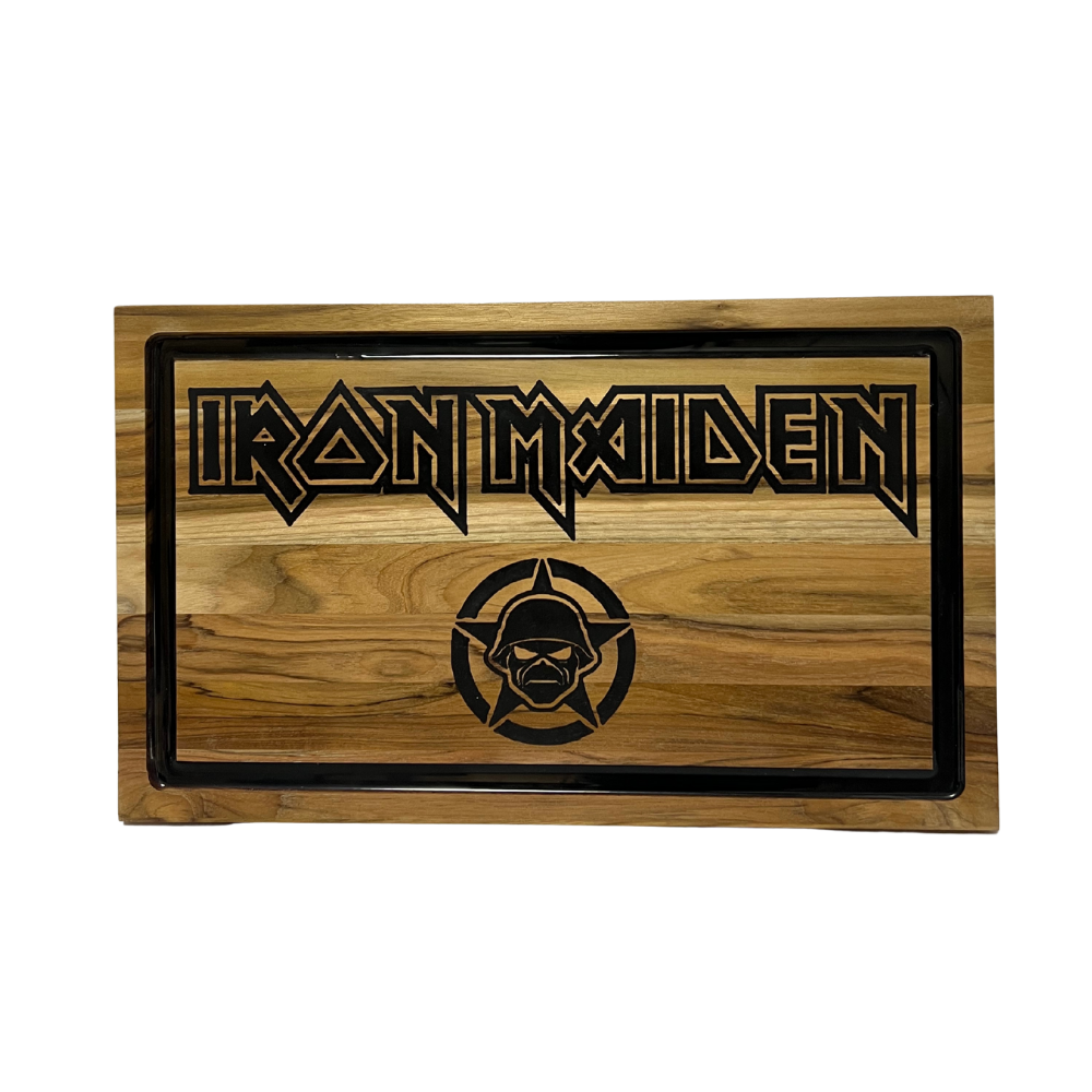 Kit Iron Maiden - Faca 8" + Tábua Personalizada